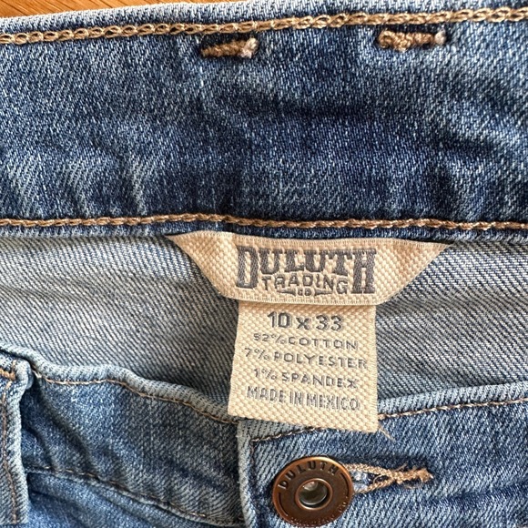 Duluth Flex Daily Denim Jeans Women's size 10 33 Mid Rise Bootcut 31"W 31"L WORK - Picture 4 of 16